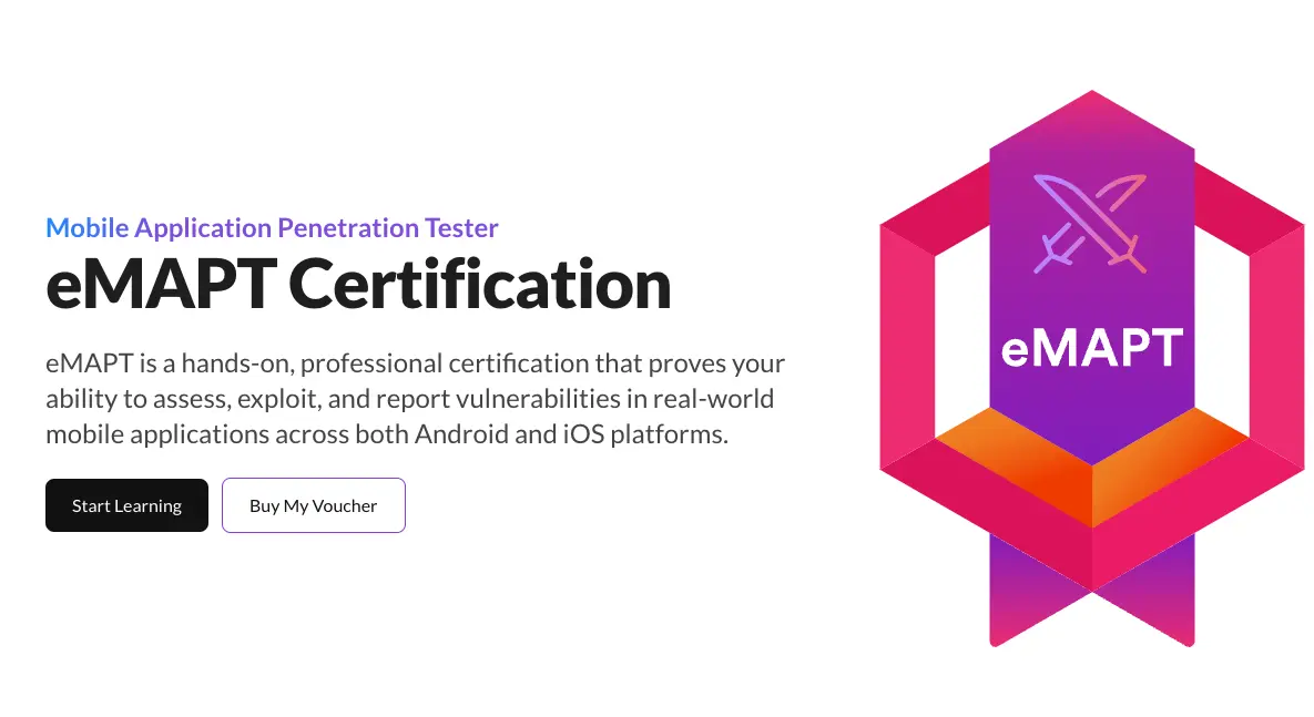 ภาพประกอบบทความ [รีวิว] eMAPT 2025 - Mobile Penetration Testing Certification ที่ข้อสอบเปลี่ยนไปหลังจากที่ผมกดซื้อคอร์ส!
