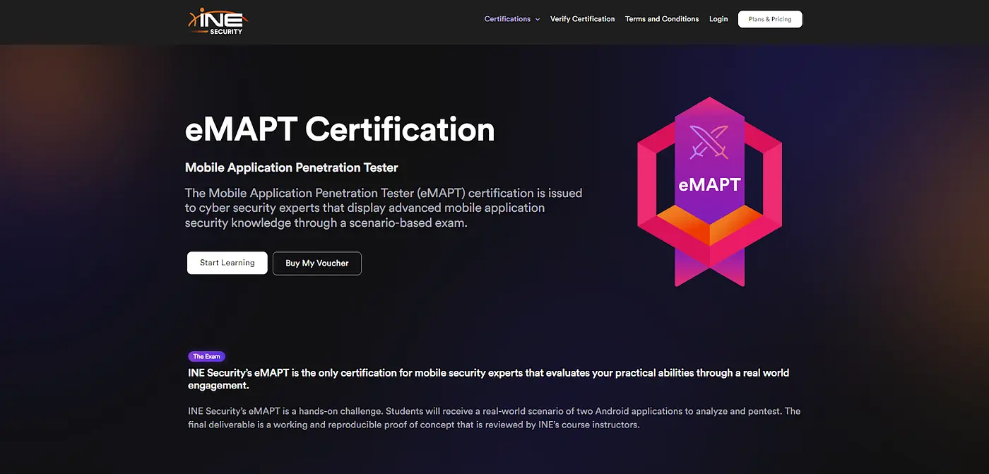Featured image for Review การสอบ รวมถึงแนะนำถึงการเตรียมตัวสำหรับการสอบ สำหรับ eMAPT - Mobile Application Penetration Tester