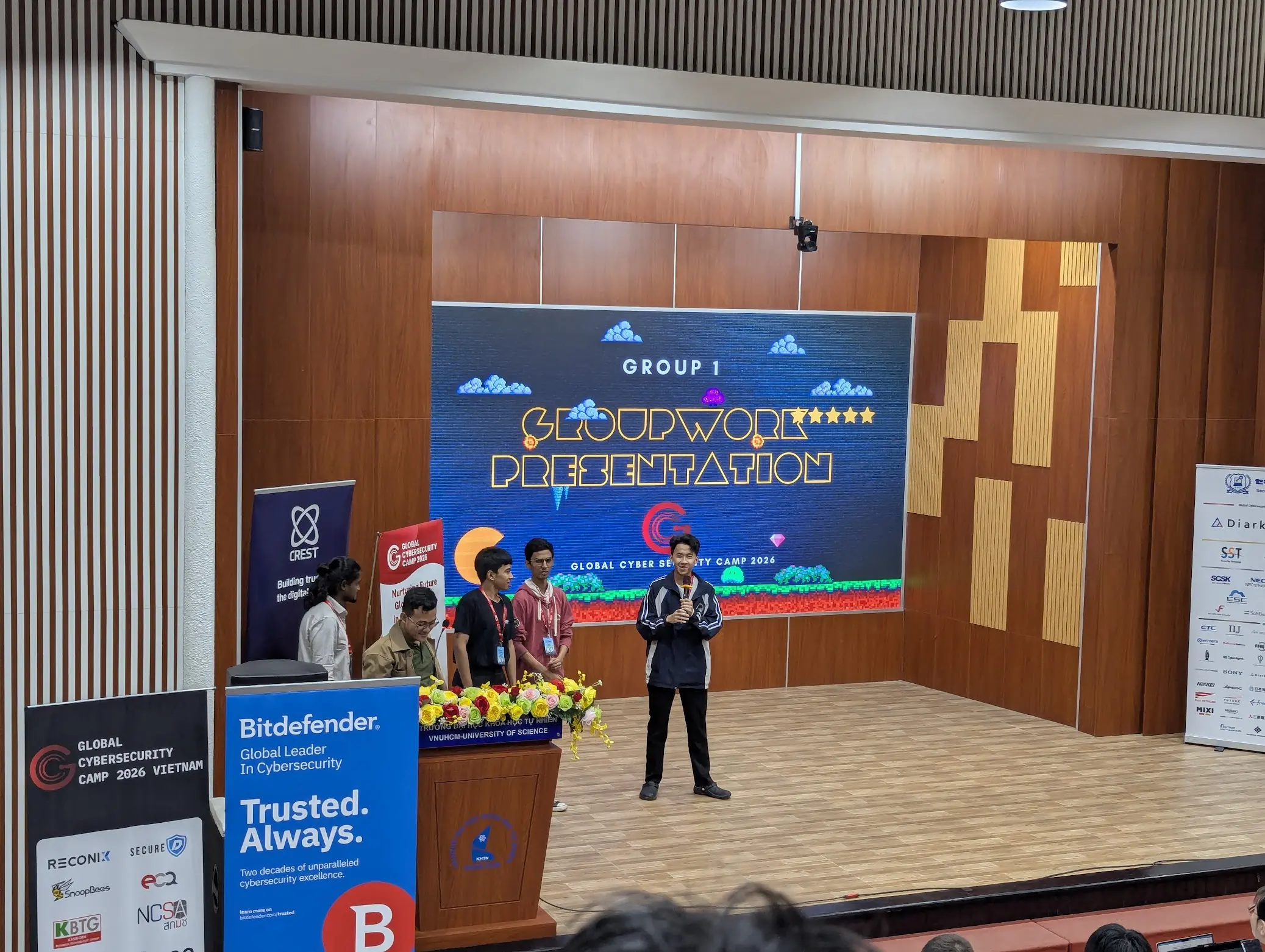 Group Presentation on Stage