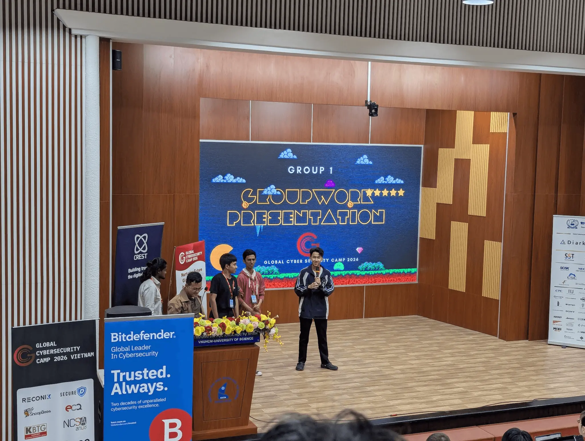 Group Presentation on Stage